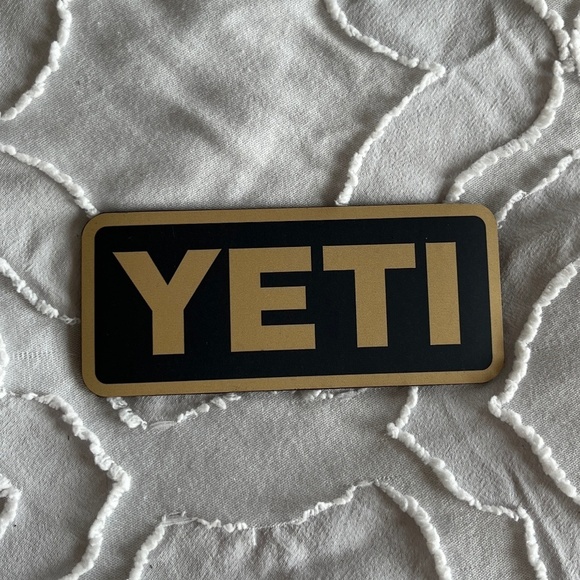 Yeti Other - NEW Yeti Magnet - Black w/ Gold